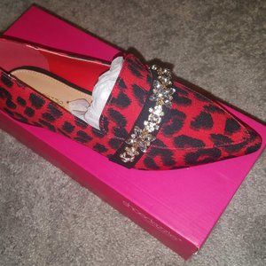 Red Leopard Loafers